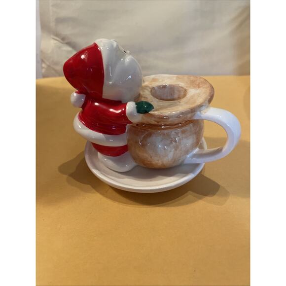 Vintage Santa Claus Japan Candle Holder Toscany Collection 4x3 - Picture 2 of 6